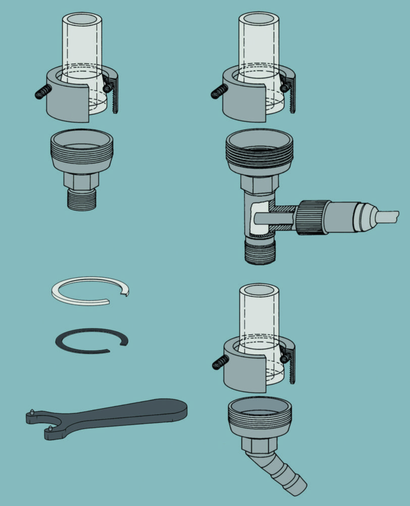 Tubing adapters for heating and cooling connection