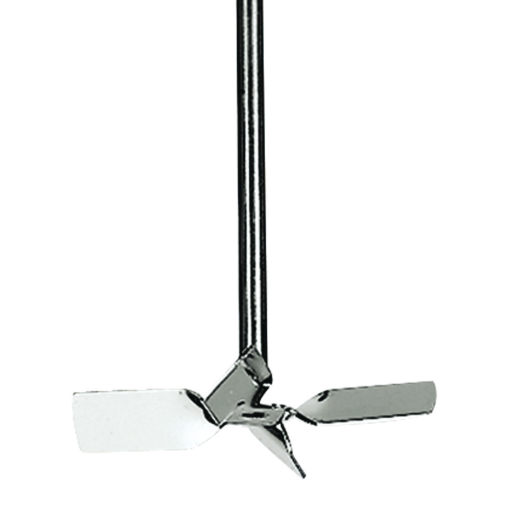 Diagonal blade stirring rotors, 4-blade, stainless steel 1.4404