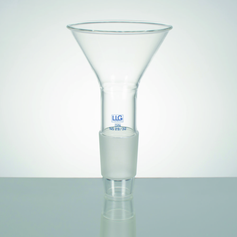 LLG-Powder funnel with NS cone, borosilicate glass 3.3