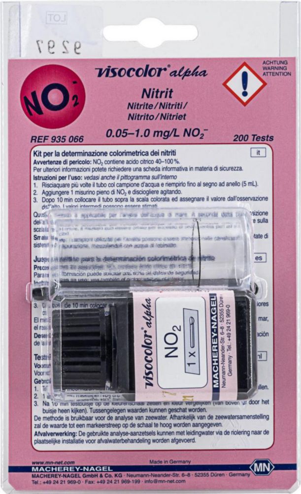 Test kits, VISOCOLOR®alpha for water analysis