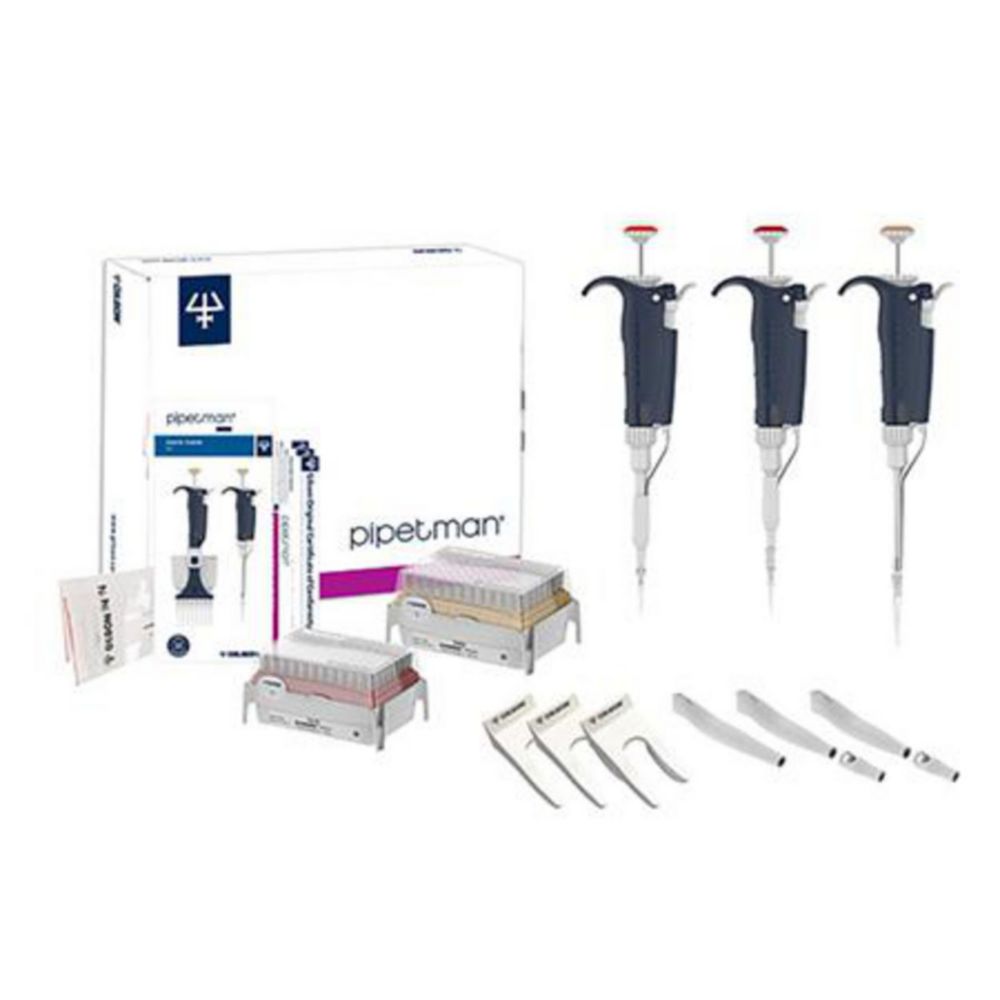Single channel microlitre pipettes, PIPETMAN® L, variable, starter kits