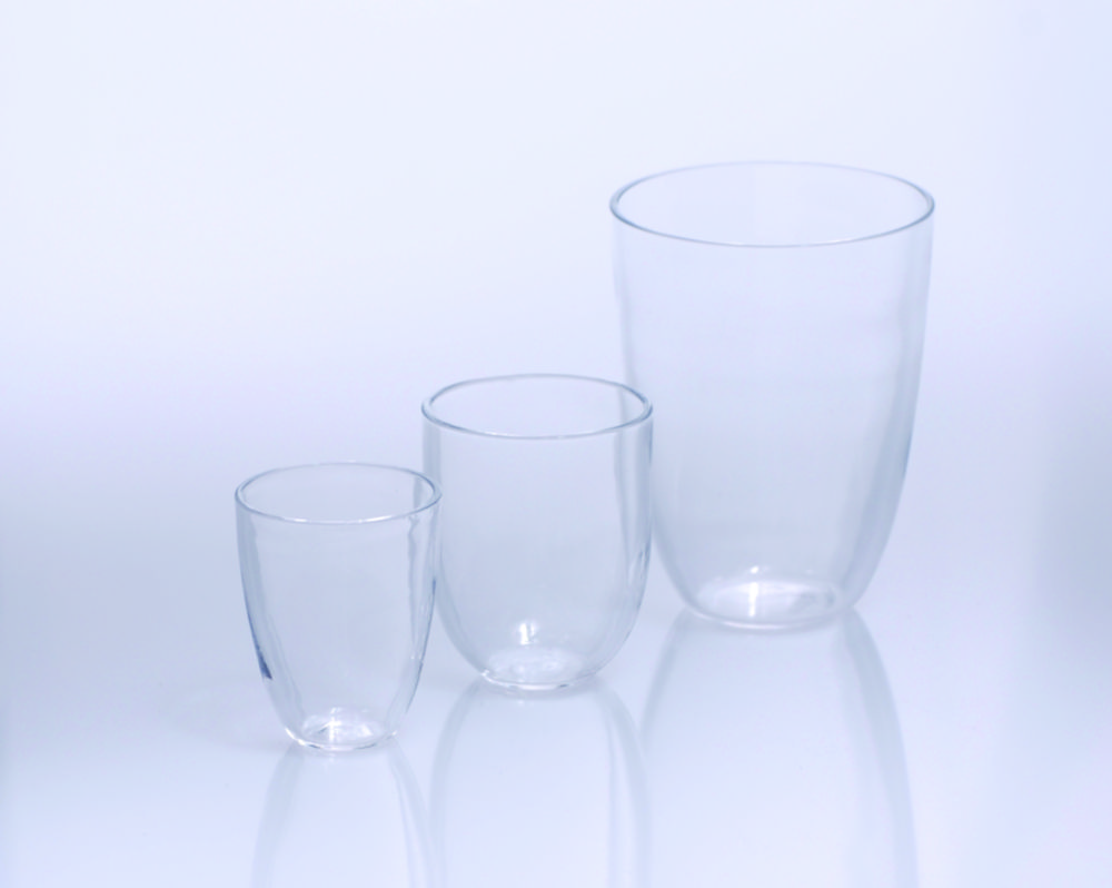 Tiegel, Quarzglas, hoch