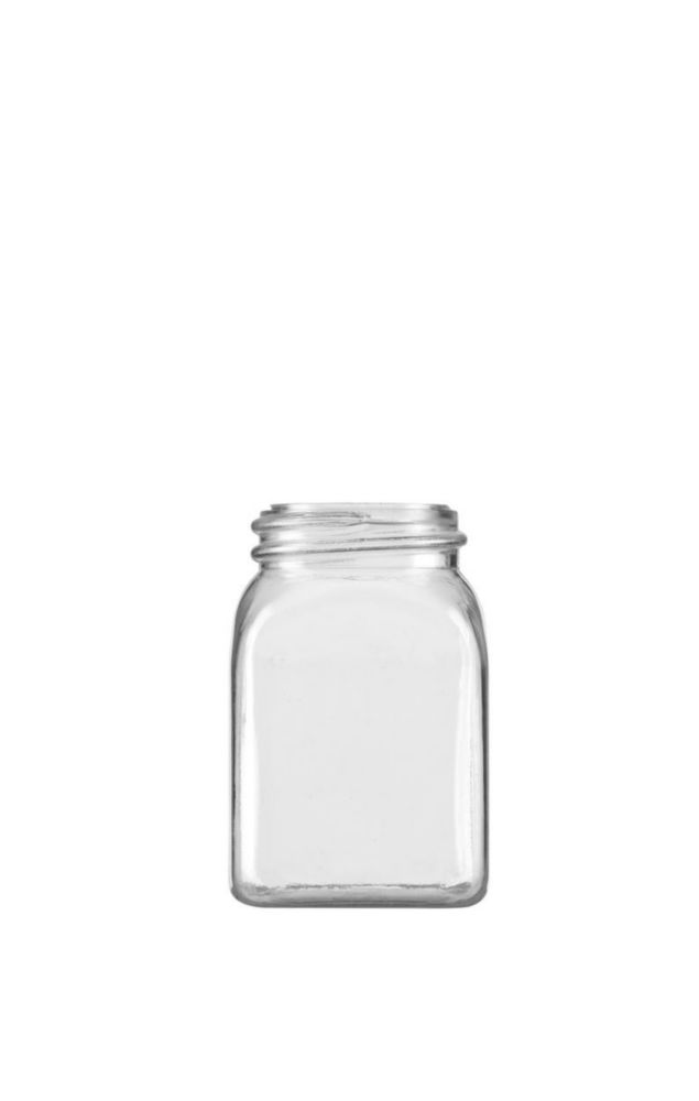 Square wide-mouth containers without closure, series 310, PETG
