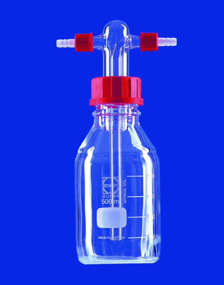 Gas washing bottles acc. to Drechsel, complete, DURAN® tubing