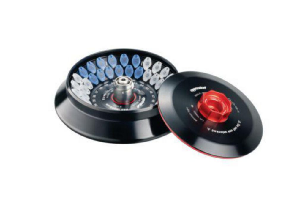Fixed-angle rotors for centrifuges 5910 Ri, 5920 R, incl. QuickLock® rotor lid