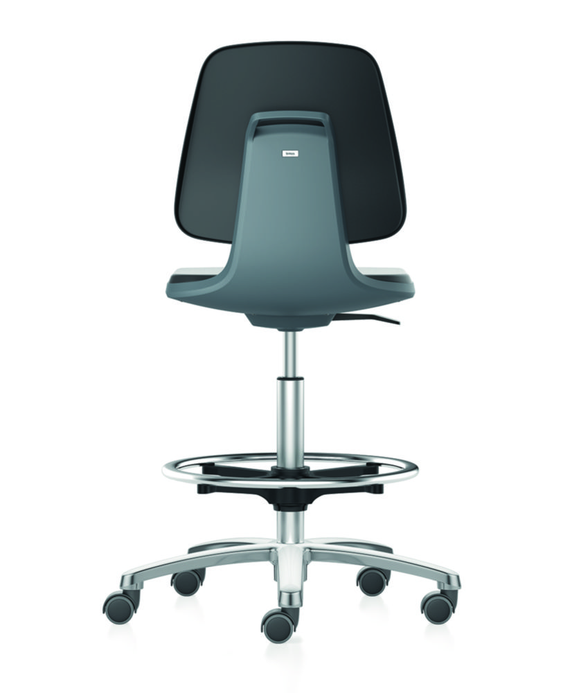 Labsit 4 laboratory chairs, with seat-stop castors and foot ring