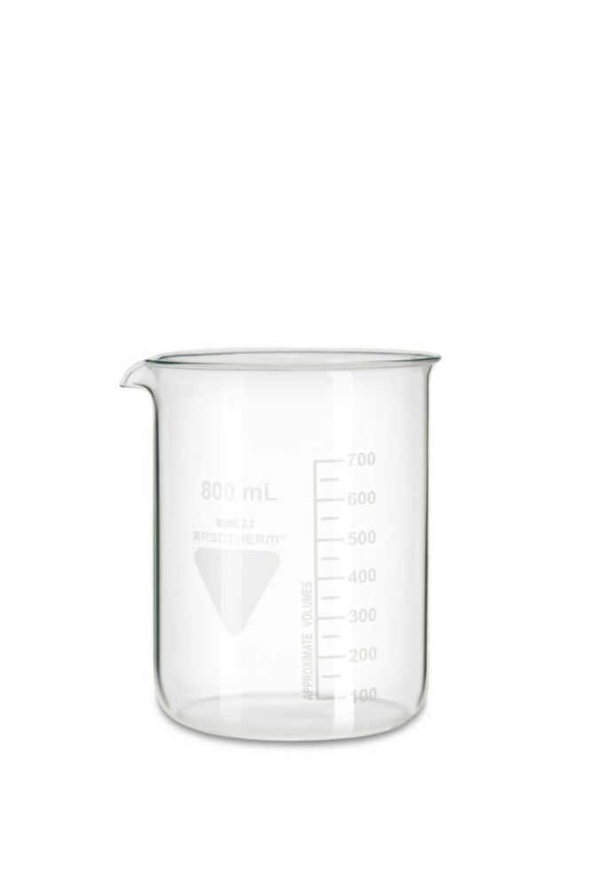 Beakers, Borosilicate glass 3.3, low form