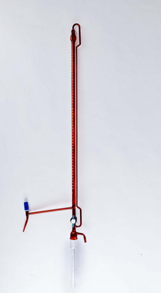 Kompakt-Titrierapparat, Borosilikatglas 3.3, Klasse AS, braun