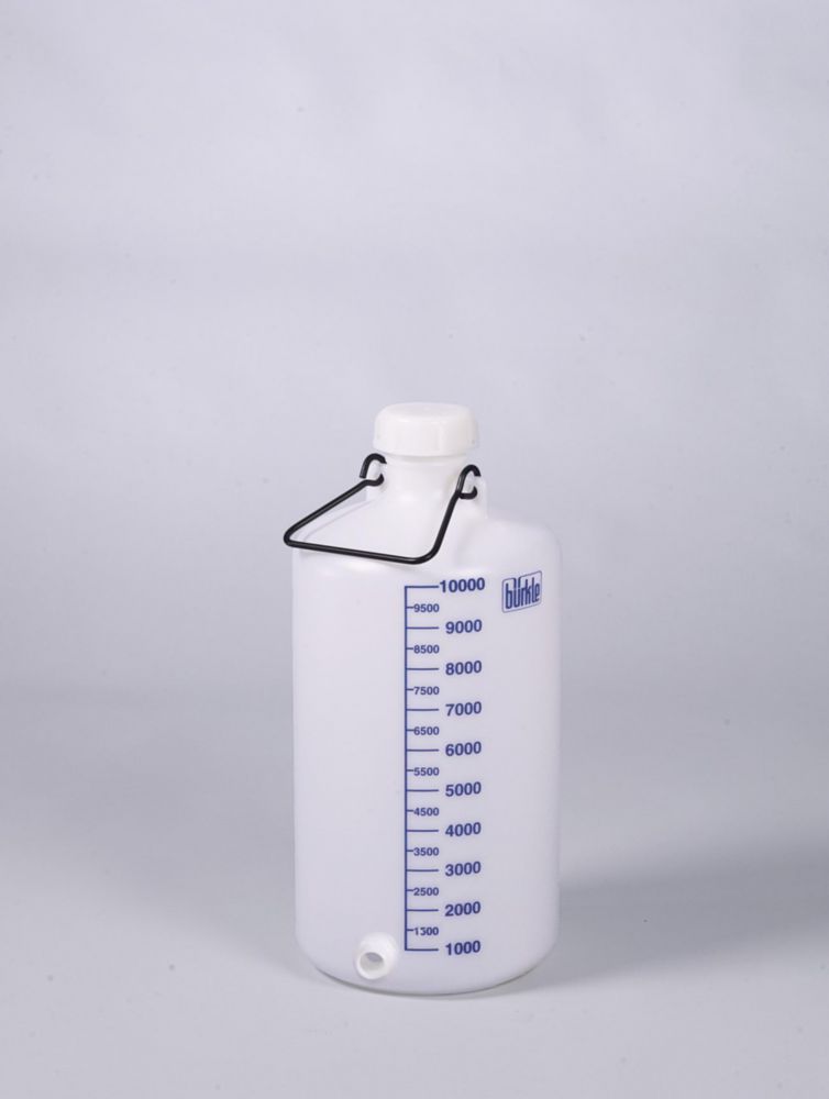 Storage bottles with threaded connector, HDPE