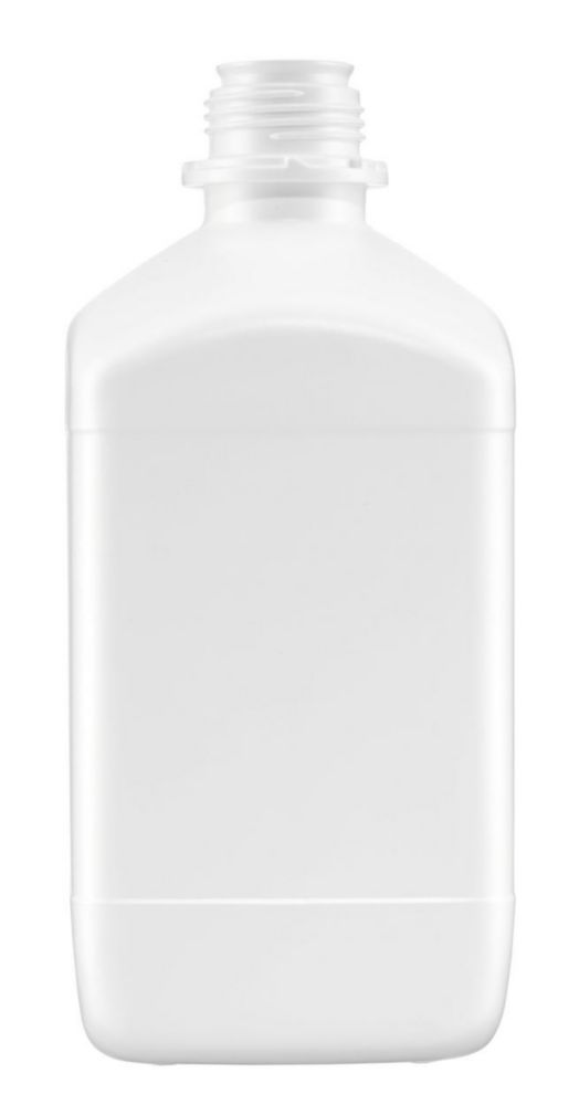 Square reagent bottles without closure, HDPE