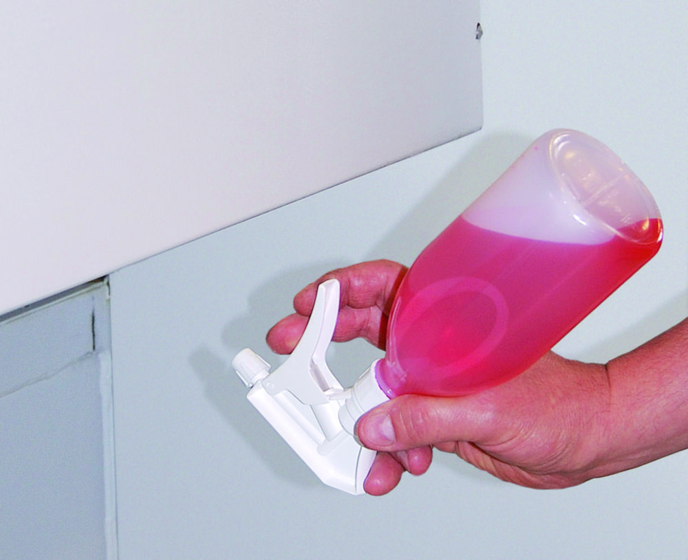 Sprühflasche Turn'n'Spray mit Überkopfventil,  PE / PP