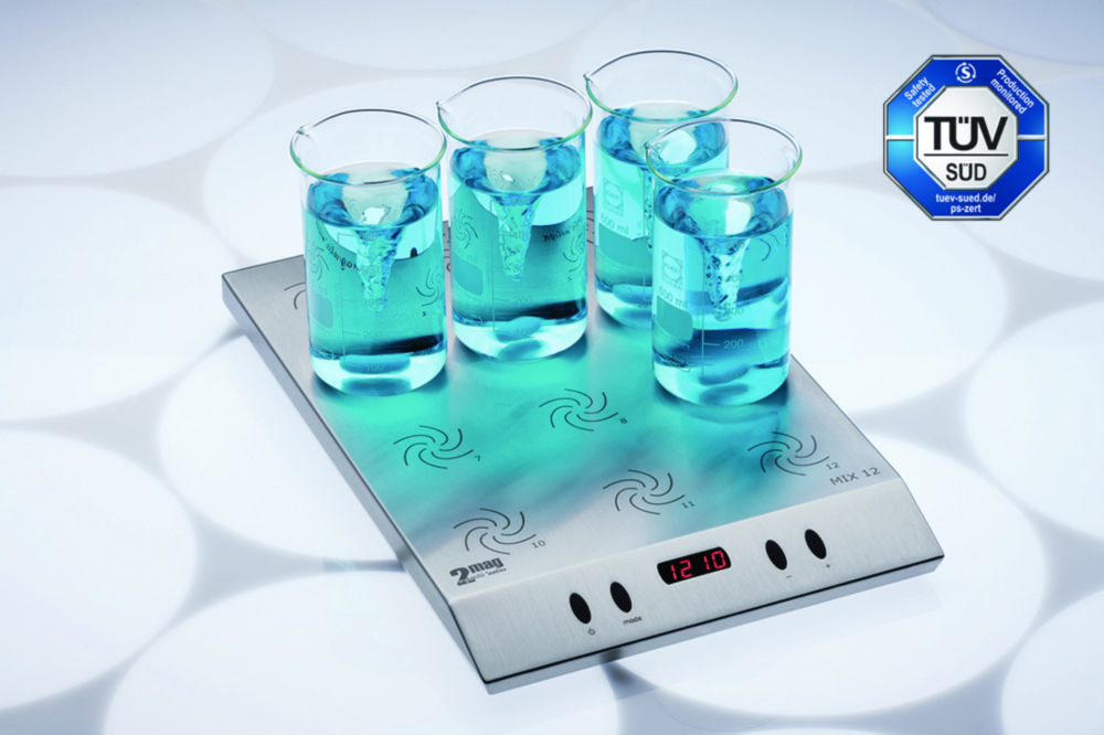Multi-position magnetic stirrers MIX 6/15/8 XL/12 XL