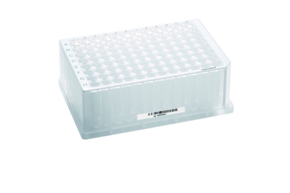 Deep-Well Plates, 96/384-well, PP, with barcode, sterile