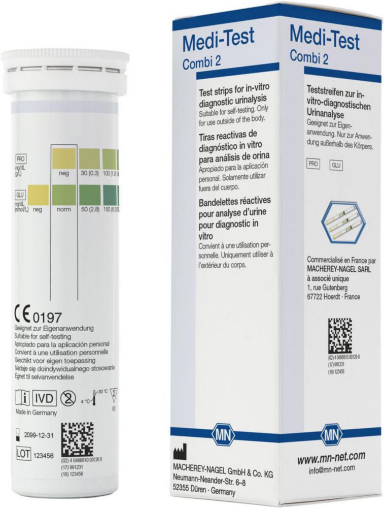 Test strips for Urine analysis MEDI-TEST Combi