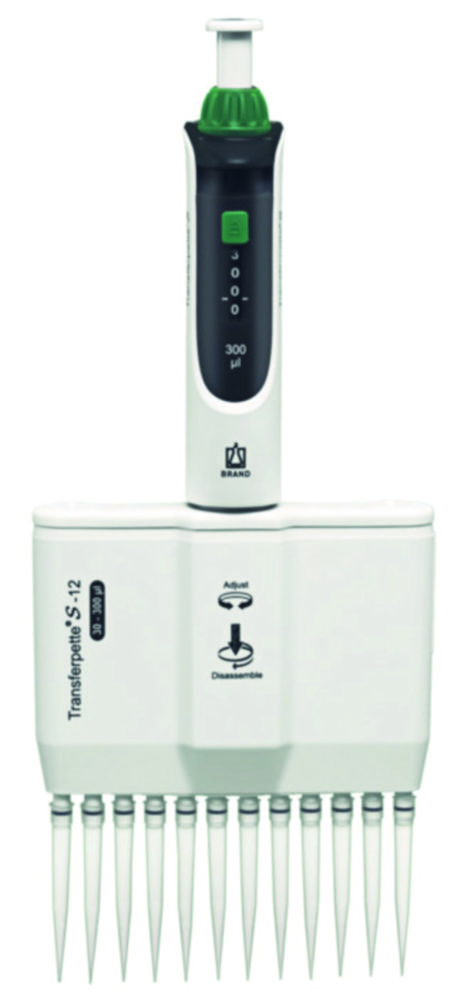 Mehrkanal-Mikroliterpipetten Transferpette® S-8/S-12, variabel