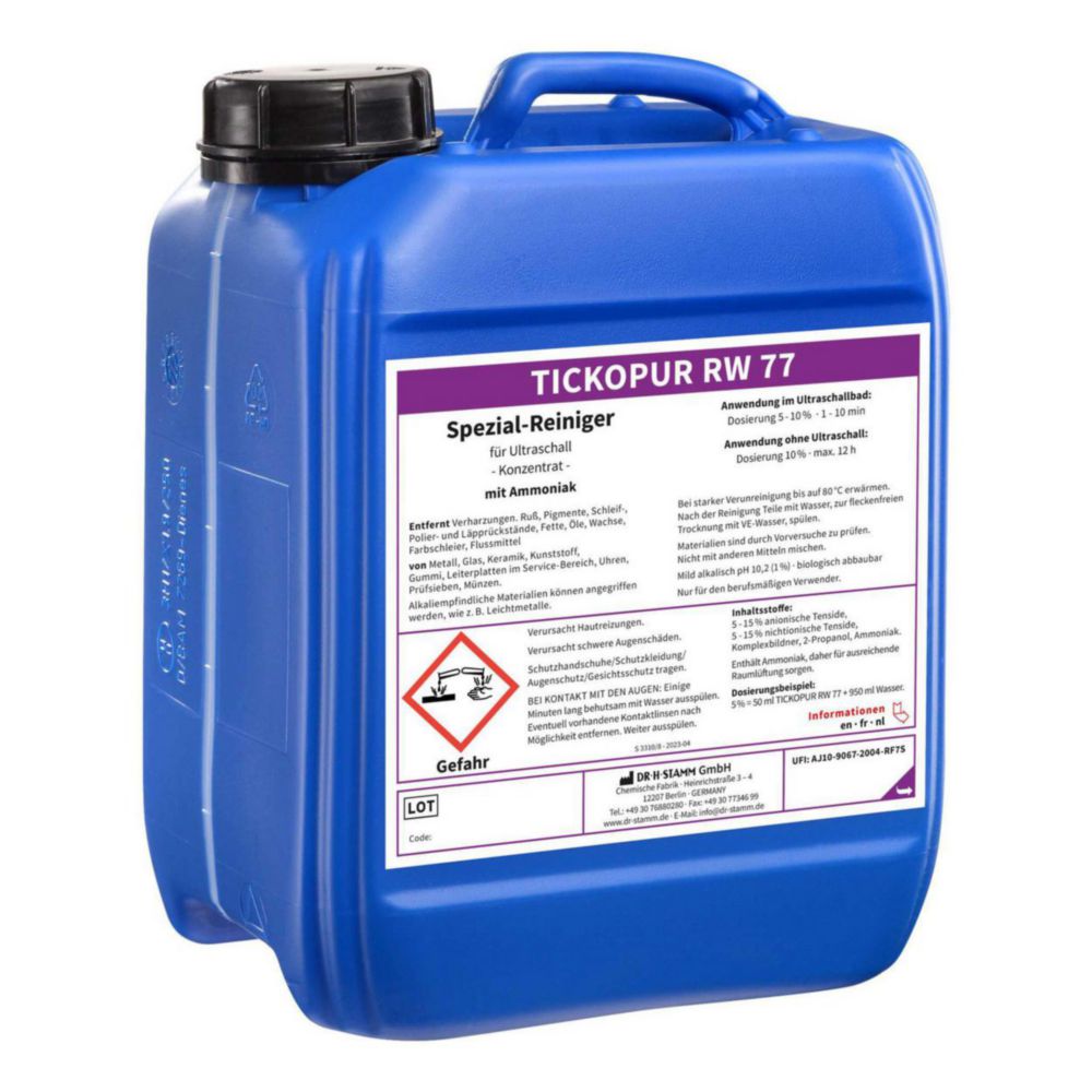Ultraschallreinigungsmittel TICKOPUR RW 77