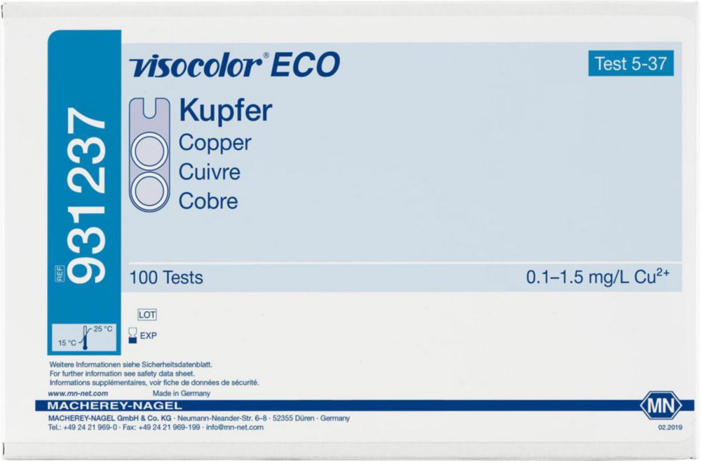 Testkits VISOCOLOR® ECO für Gewässeranalysen, Nachfüllpackung