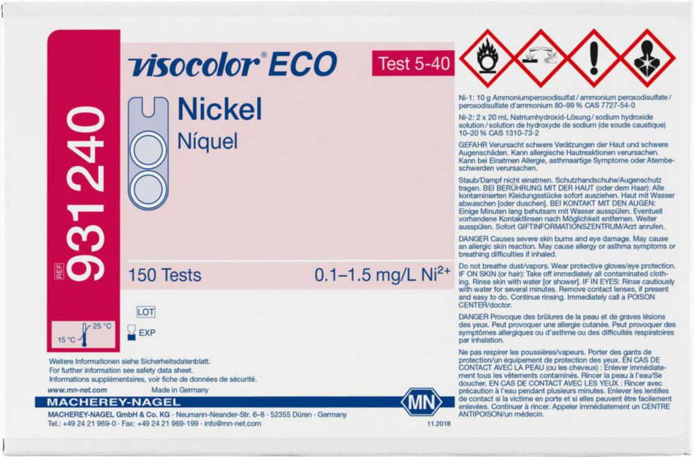 Test kits, VISOCOLOR®ECO for water analysis, refill pack