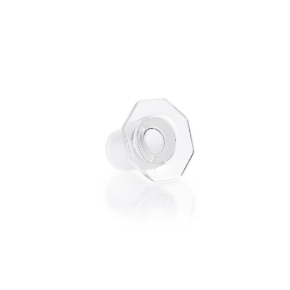 Ground joint stoppers, borosilicate glass 3.3, semi hollow