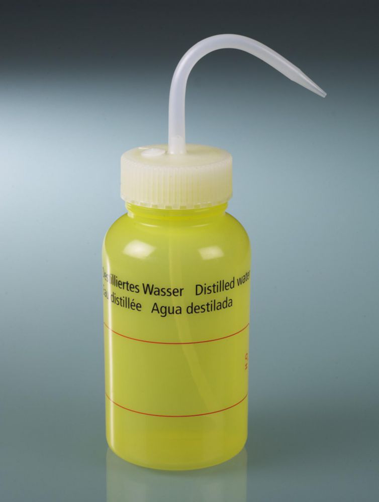 Safety wash bottles, with GHS imprint, LDPE