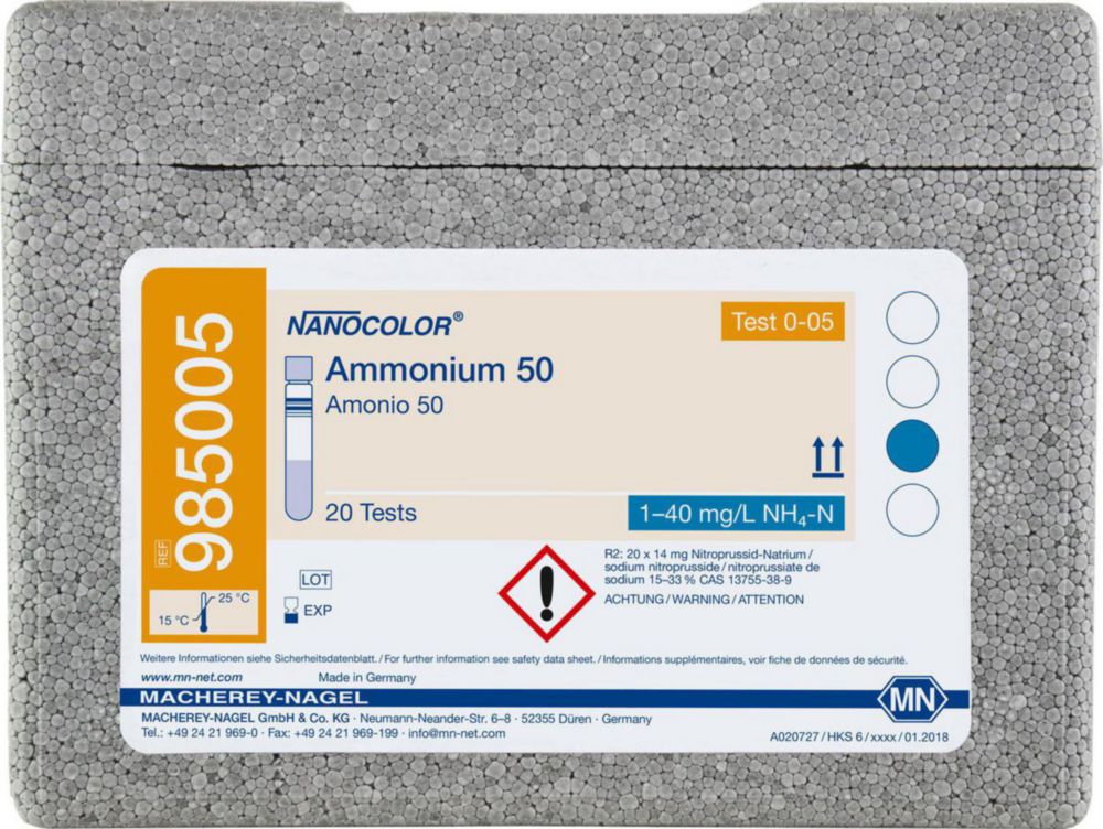 Rundküvettentests NANOCOLOR® Ammonium