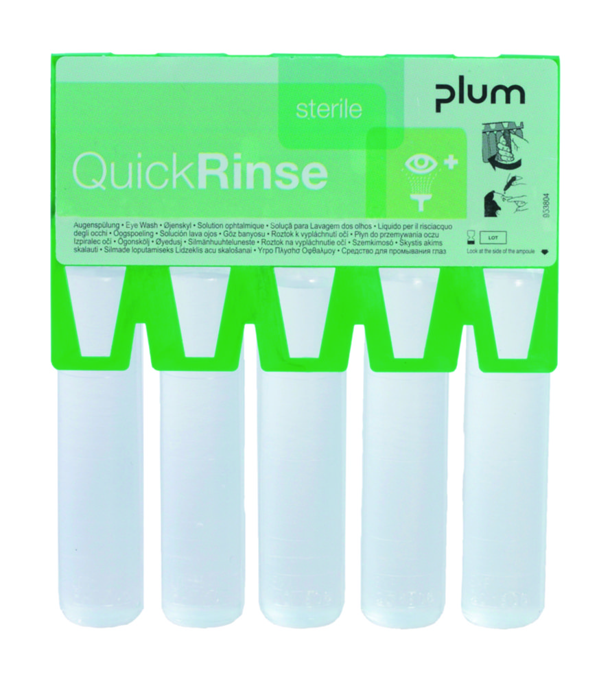 Eye Wash Ampoule QuickRinse, 0,9% NaCl, Sterile