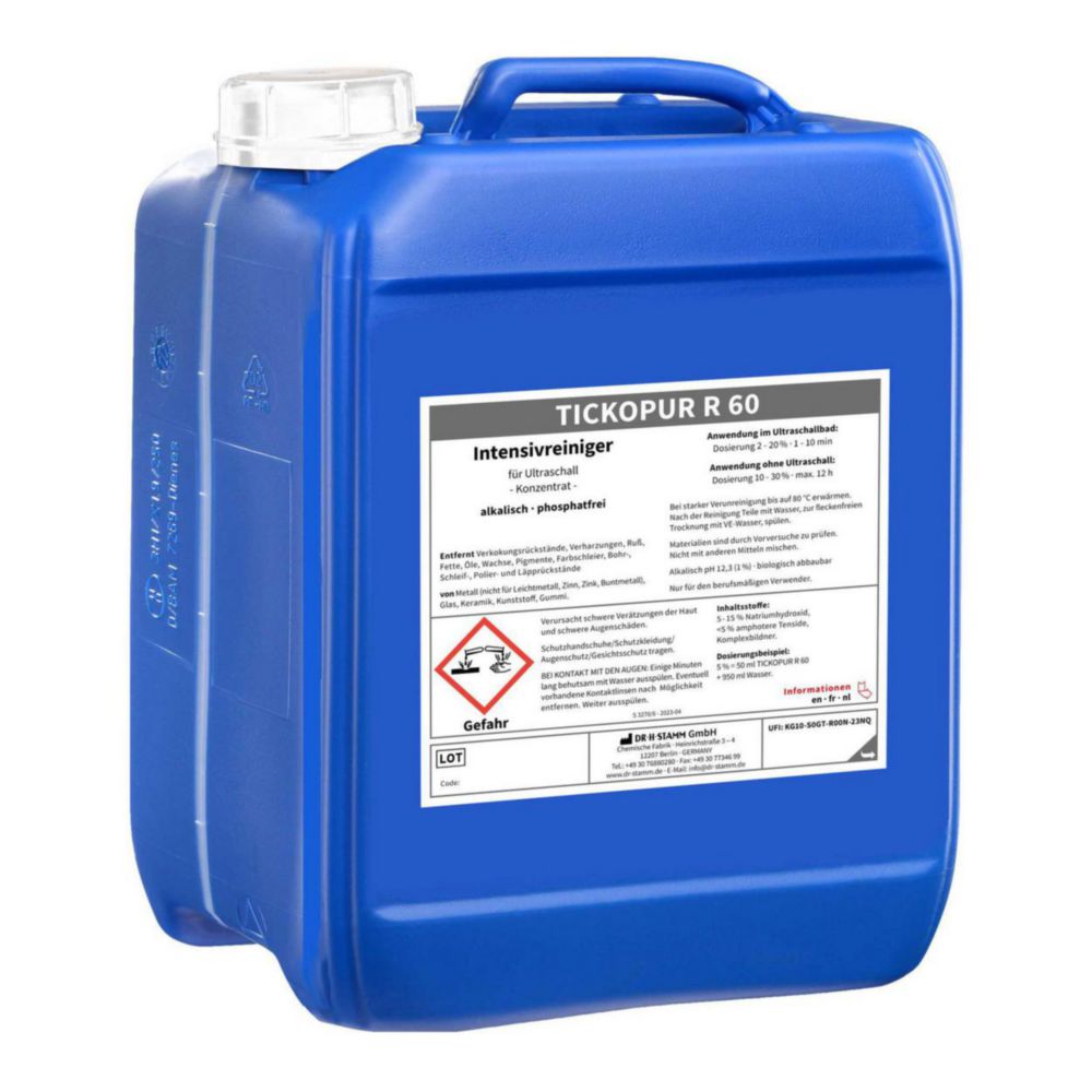 Concentrates for ultrasonic baths TICKOPUR R 60