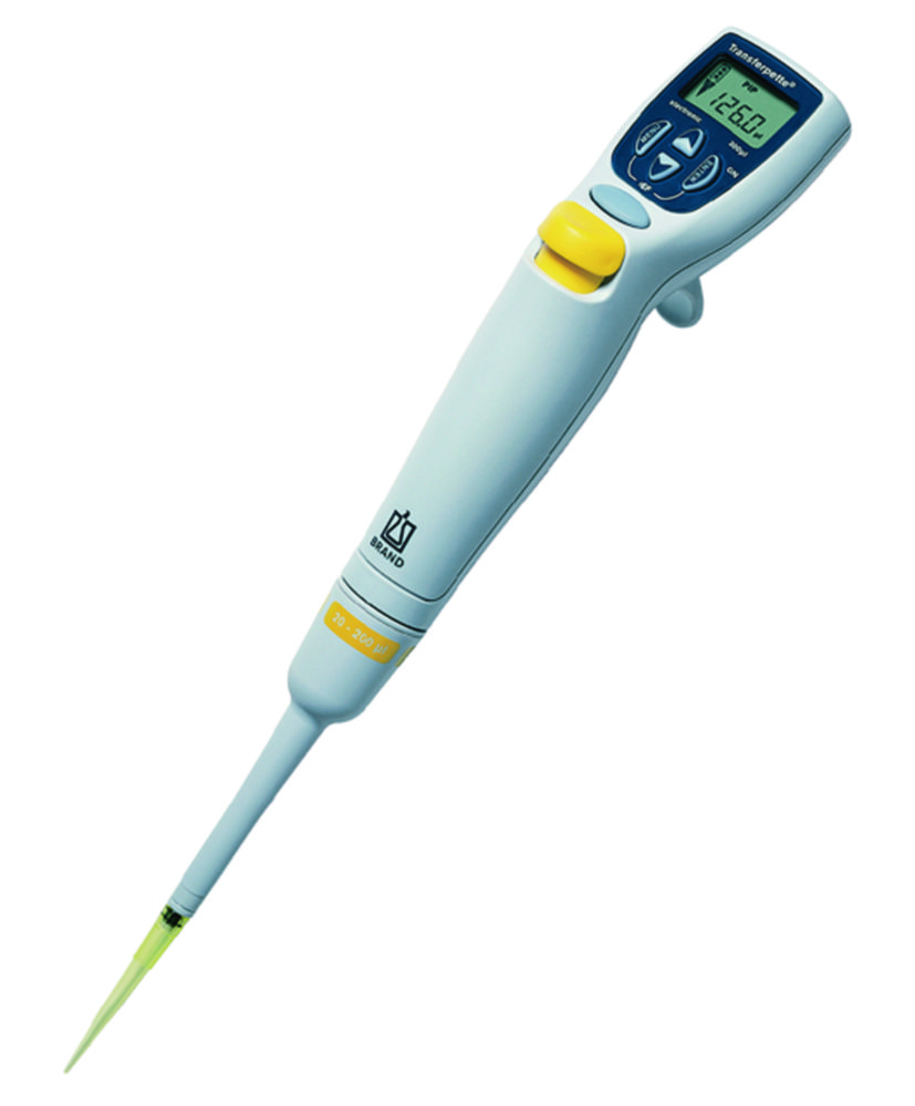 Single channel microliter pipettes, Transferpette® electronic, variable, without power supply, incl. DAkkS calibration certificates