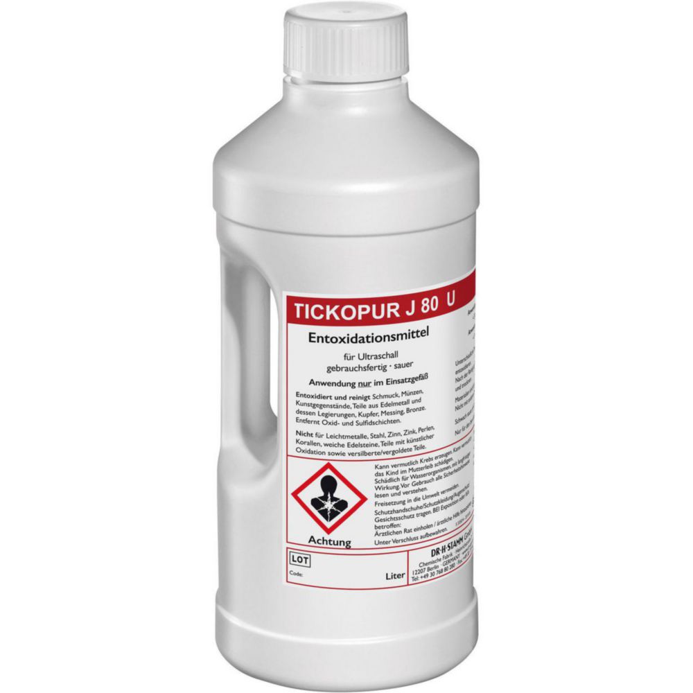 Concentrates for ultrasonic baths TICKOPUR J 80 U