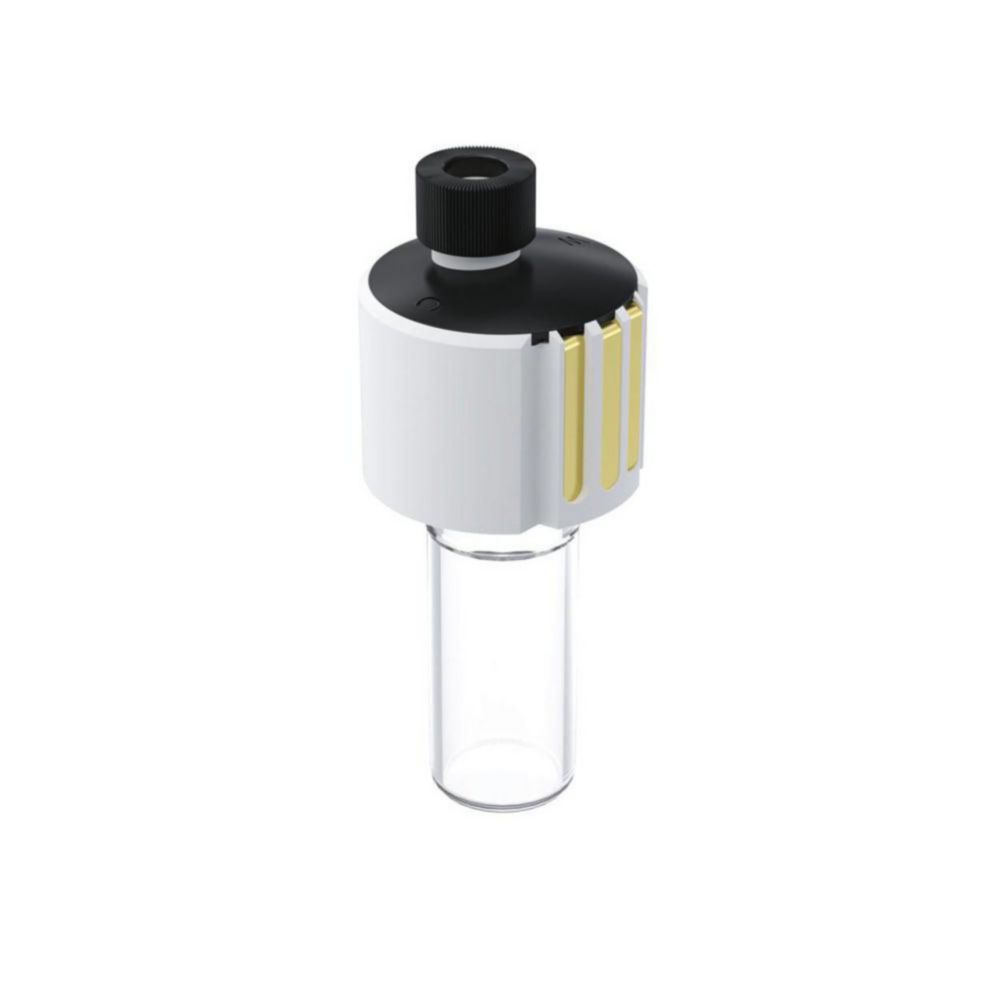 Glass vial 10 ml incl. lid, glass and magnetic bar