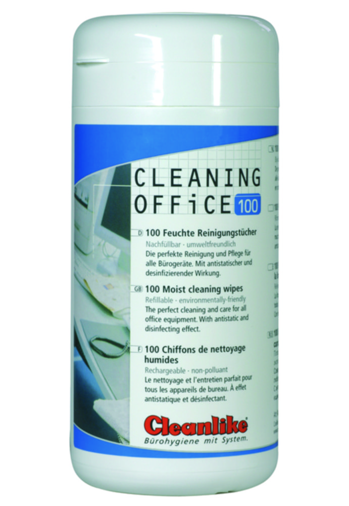 Cleaning Office, technical cleaning cloths with alcohol