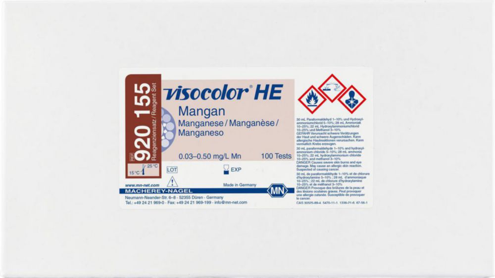 Testkits VISOCOLOR® HE für Gewässeranalysen, Nachfüllpackung