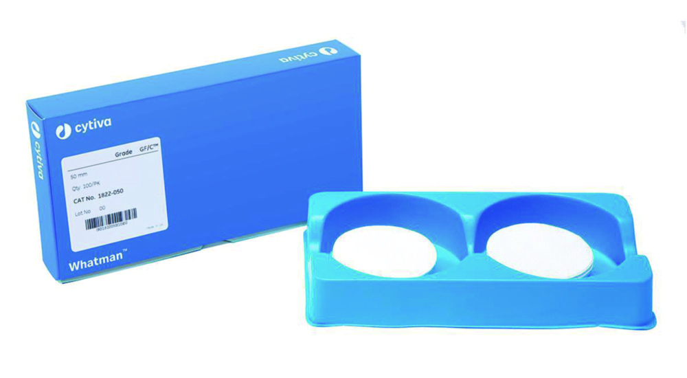 Glass microfibre filters, grade GF/C, round filters