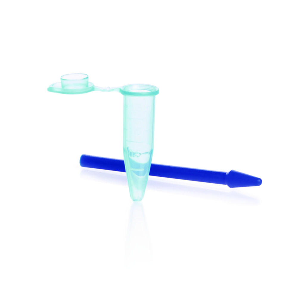 Disposable pellet pestles, PP, with reaction tube