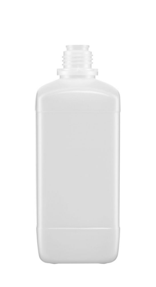 Square reagent bottles without closure, HDPE