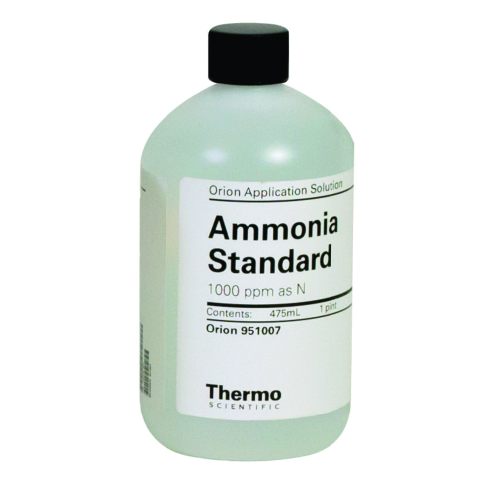 Standards and storing solutions for ammonia ISE electrodes