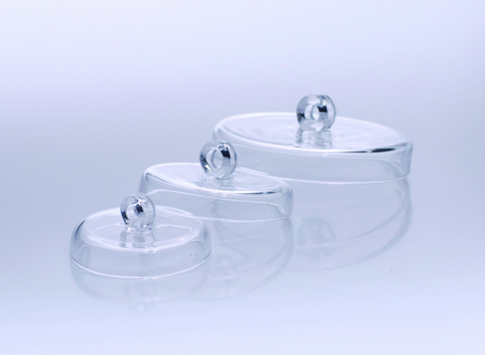 Deckel für Tiegel, Quarzglas