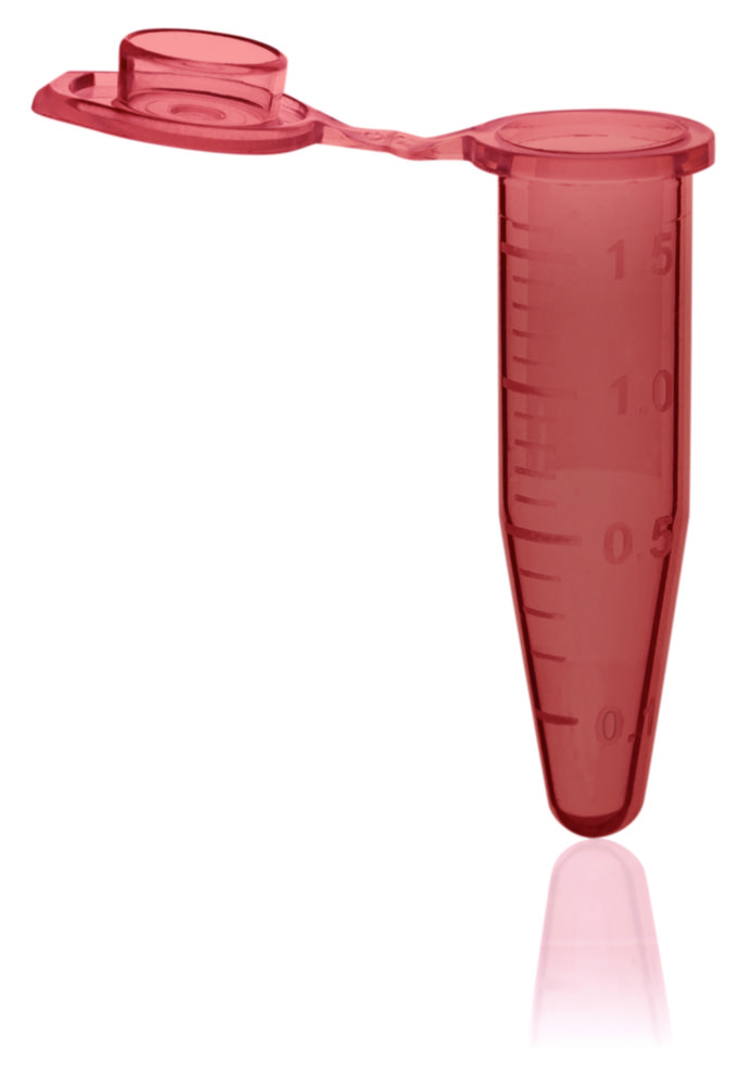 Reaction tubes with attached lid, PP, BIO-CERT® PCR QUALITY