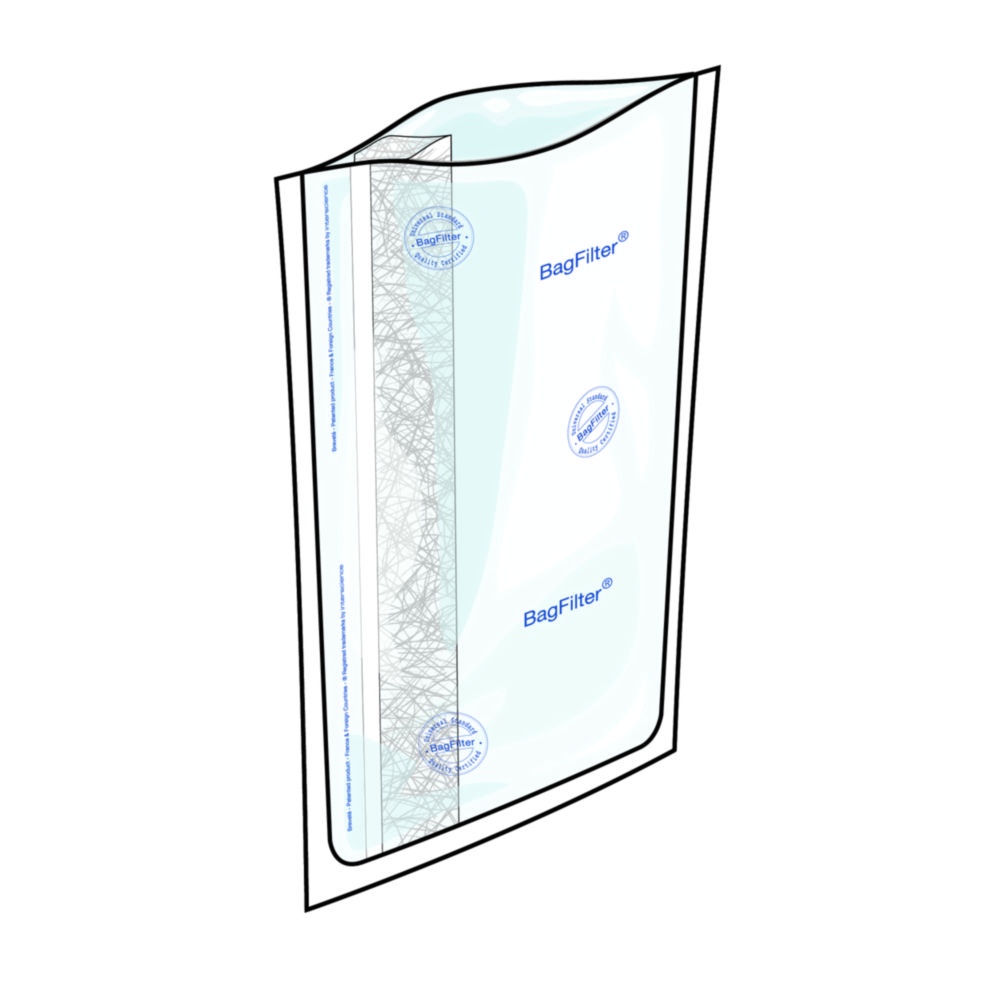 Homogenisatorbeutel mit Seitenfilter BagSystem® BagFilter® P