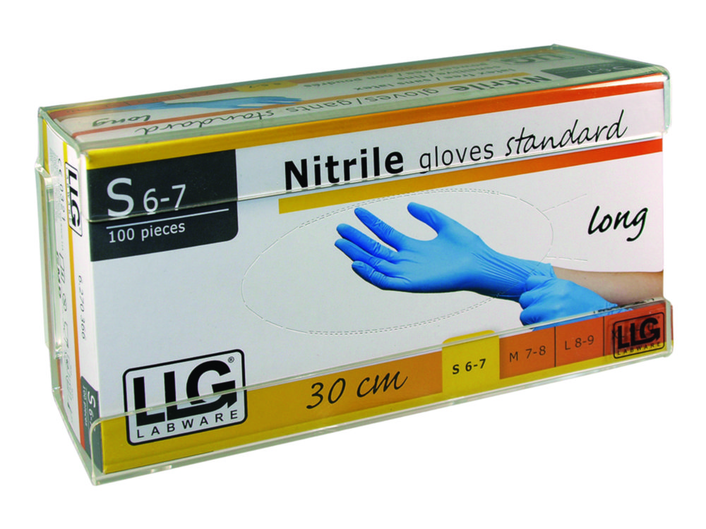 LLG-Glove dispenser for 1 or 3 boxes, acrylic glass