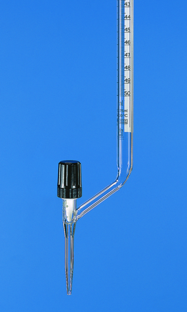 Büretten, seitlicher Ventilhahn, Boro 3.3, Klasse B