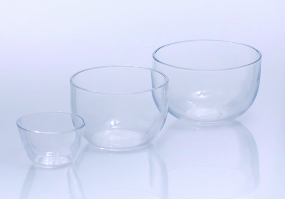 Tiegel, Quarzglas, niedrig